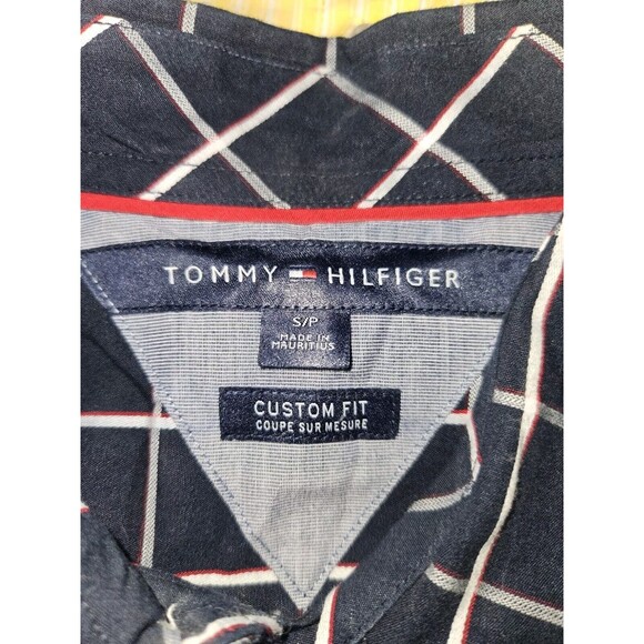 2 VTG Tommy Hilfiger Shirts Mens Small Multicolor Plaid Button Down Long Sleeve - Picture 4 of 9